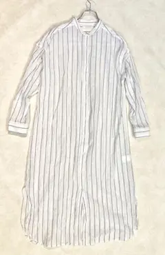 chocolat raffine シャツワンピース ホワイトストライプ