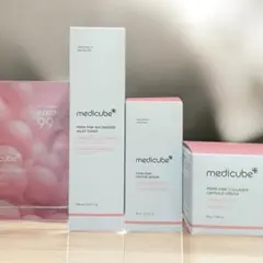 新品未使用メディキューブPDRNトナー、カプセルクリーム、セラムセット