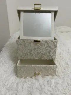 Francfranc レース調 メイク収納ボックス ✨可愛い インテリア✨