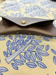 ハンドメイド☆本革　こげ茶メガネケース