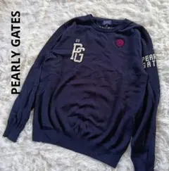 PEARLY GATES ウール100% クルーネック ニット サイズ５ 男女