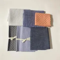 チェックアンドストライプ　カットクロスセット