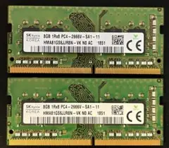 ★ノートPC用★260PIN　SODIMM DDR4 8GB*2枚セット★C ノートPC用☆260PIN SODIMM DDR4 8GB*2枚セット☆A - メルカリ