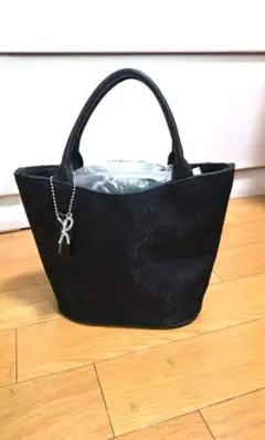 Roberta　ブラック ロゴ入り ハンドバックのサムネイル