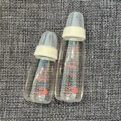 ピジョン ガラス製哺乳瓶 スリムタイプ 200ml 120ml セット