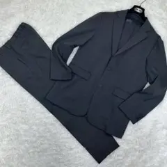 極美品✨洗える✨無印良品 スーツ上下 ダークグレー ジャケット:XL ズボン:Mのサムネイル