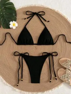 SHEIN Swim Vcay 無地ビキニセット ビーチ/リゾート向け