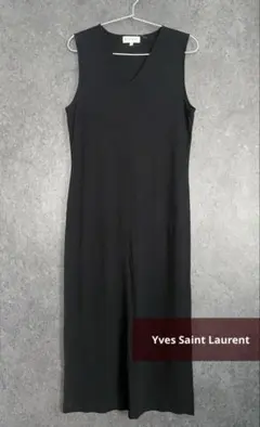 Yves Saint Laurent ノースリーブ ロング ワンピース　ブラック