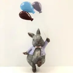 【美品】バルーン動物彫刻 壁掛け装飾 壁ホームアート うさぎ