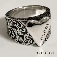 GUCCI 新品未使用品　エンビグレードハートリング　刻印8 極美品　925のサムネイル