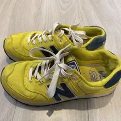 New Balance 574 イエロー スニーカー 23.0