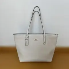 【COACH】コーチ　トートバッグ　ハンドバッグ　アイボリー　ホワイト