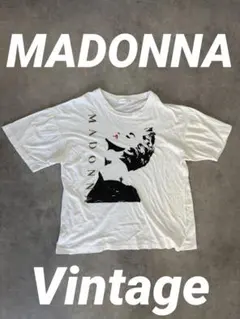 マドンナ ヴィンテージTシャツ 白 半袖 XL - メルカリ