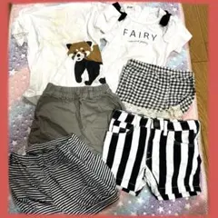 子供服 まとめ売り 100cm 女の子 夏服 半袖 半ズボン セット