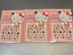 サンリオキティ ネイルシール 3枚セット　２４時間以内匿名発送