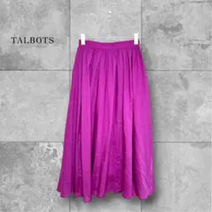 TALBOTS タルボット スカート ゆったり フレア ロング パープル Mのサムネイル