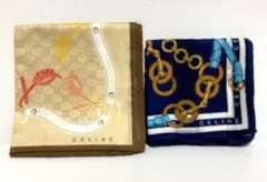 CELINE ハンカチ 2枚セット