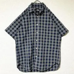 THE NORTH FACE 半袖シャツ マドラスチェック ノースフェイス M