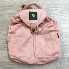 ミキハウス リュック ピンク ベビー ロゴ　mikihouse