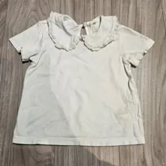 H&M 襟つき 半袖 白T シャツ フォーマル ベスト