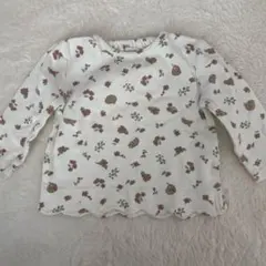 ママラク　花柄　トレーナー　80