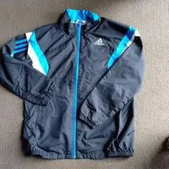 adidas ジャケット ブラック/ブルー サイズ140