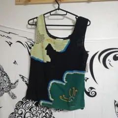 TRENDARDI 編み込みニットベスト サイズ40 ㊶