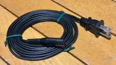 ★最終年末特別価格★AC電源ケーブル2芯ソケットメス2Pプラグオス長さ2m（Ａ）