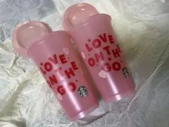 韓国スタバ　バレンタイン　リユーザブルカップ　２個