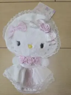 「ホワイトフリルデザインシリーズ」のハローキティ マスコットホルダー