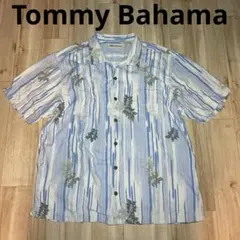 Tommy Bahama 100%シルク アロハシャツ ボタニカル柄のサムネイル