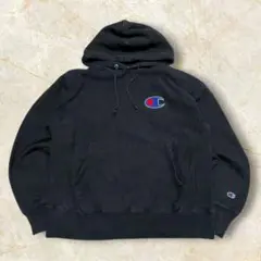 チャンピオン リバースウィーブ 刺繍ロゴ 白タグ パーカー プルオーバー肉厚XL