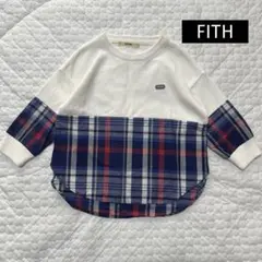 【FITH】長袖　チェックシャツ　BM 85〜95センチ