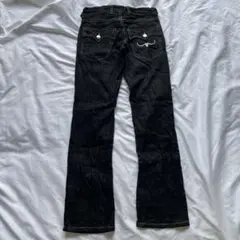 JUN MEN BOBSON ラメ フレアデニム ブーツカットパンツ ブラックのサムネイル