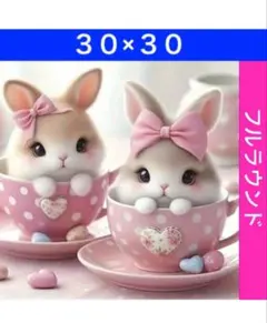 ダイヤモンドアートキットN-1816うさぎさん ビーズ アート ハンドメイド