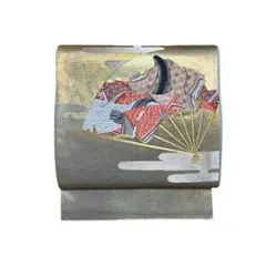 螺鈿箔 鳳凰 袋帯 鳥 唐花 正絹 三通 Q634 - メルカリ