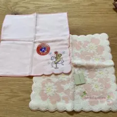 LAURA ASHLEY 花柄タオルハンカチ　くま6重ねガーゼハンカチ新品セット