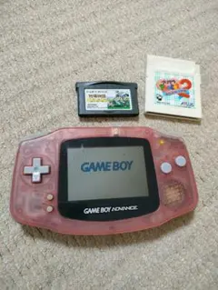 ※ジャンク品 ゲームボーイアドバンス クリアピンク 本体