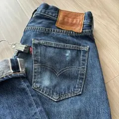 LEVI'S リーバイスプレミアム USA製　501 W30 赤耳 革 E