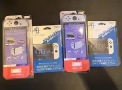 【2個セット】Switch 有機ELモデル用 画面保護ガラス＆クリアプロテクト