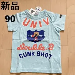 新品90★ミキハウス ダブルB バスケTシャツ