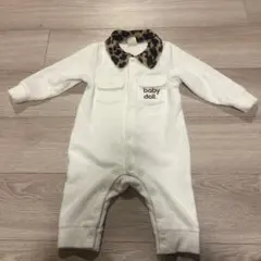 BABYDOLL‪‪❤︎‬ヒョウ柄 ロンパース白