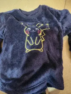 ピカチュウ フリースパジャマ ネイビー