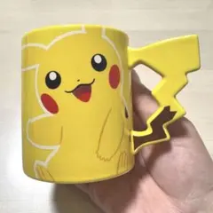 【ポケモンカフェ限定】ピカチュウ マグカップ しっぽハンドル 廃盤 レア 美品