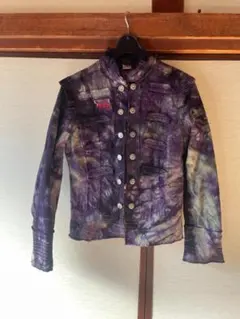 Emily the strange タイト タイダイ柄ミリタリージャケット