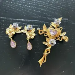 ブローチ・イヤリングセット✴︎クリスチャンラクロワ