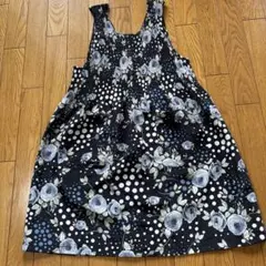 花柄　トップス　チュニック　ジャバラ生地　M〜L ④