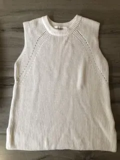 LAGUNAMOON ホワイト ニットベスト