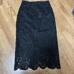 CELFORD タイトスカート ブラック レースカットワーク 36美品 | Mercari