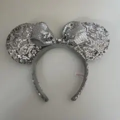 ミッキー耳カチューシャ シルバー